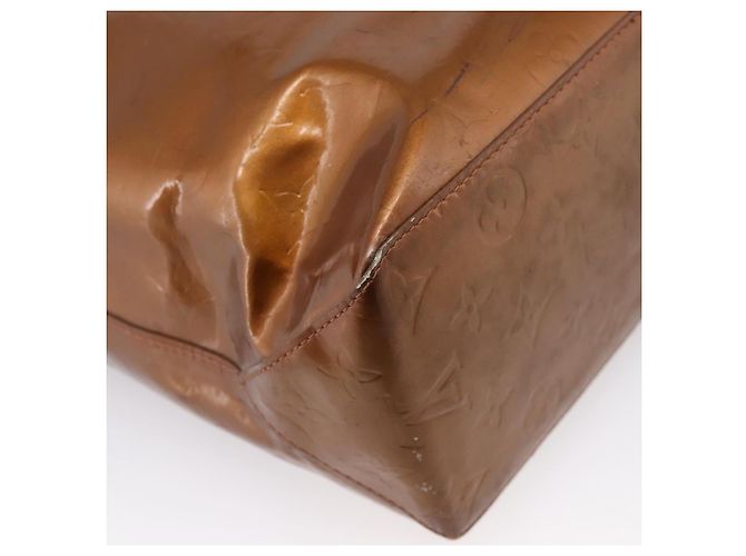 LOUIS VUITTON Monogram Vernis Reade MM Handtasche Bronze M91143 LV Auth BA16171 - Ansicht 24
