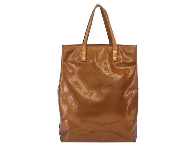 LOUIS VUITTON Monogram Vernis Reade MM Handtasche Bronze M91143 LV Auth BA16171 - Ansicht 3