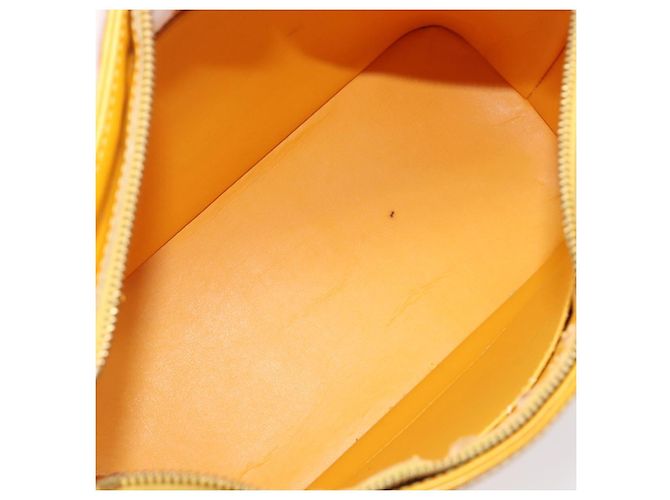 LOUIS VUITTON Monogram Vernis Houston Handtasche Jaune M91121 LV Auth gh2355 Gelb - Ansicht 10