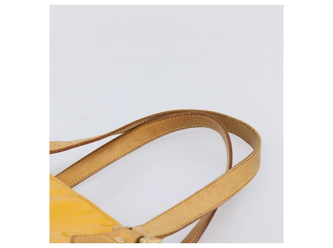 LOUIS VUITTON Monogram Vernis Houston Handtasche Jaune M91121 LV Auth gh2355 Gelb - Ansicht 14