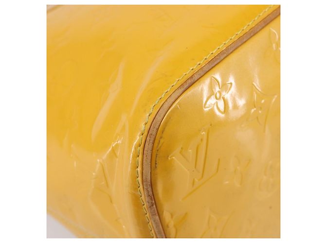 LOUIS VUITTON Monogram Vernis Houston Handtasche Jaune M91121 LV Auth gh2355 Gelb - Ansicht 16