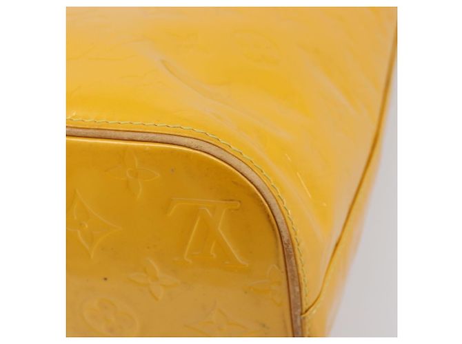 LOUIS VUITTON Monogram Vernis Houston Handtasche Jaune M91121 LV Auth gh2355 Gelb - Ansicht 17