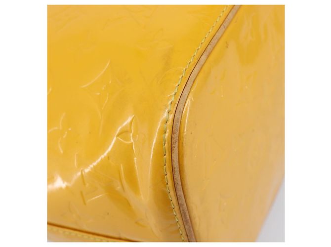 LOUIS VUITTON Monogram Vernis Houston Handtasche Jaune M91121 LV Auth gh2355 Gelb - Ansicht 18