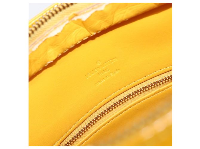 LOUIS VUITTON Monogram Vernis Houston Handtasche Jaune M91121 LV Auth gh2355 Gelb - Ansicht 22