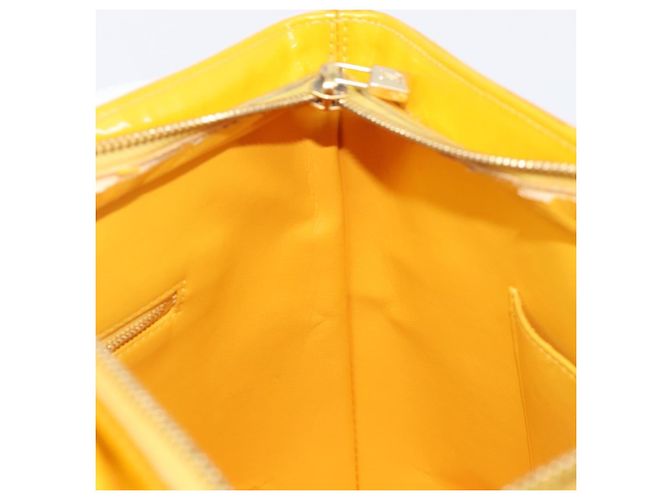LOUIS VUITTON Monogram Vernis Houston Handtasche Jaune M91121 LV Auth gh2355 Gelb - Ansicht 23