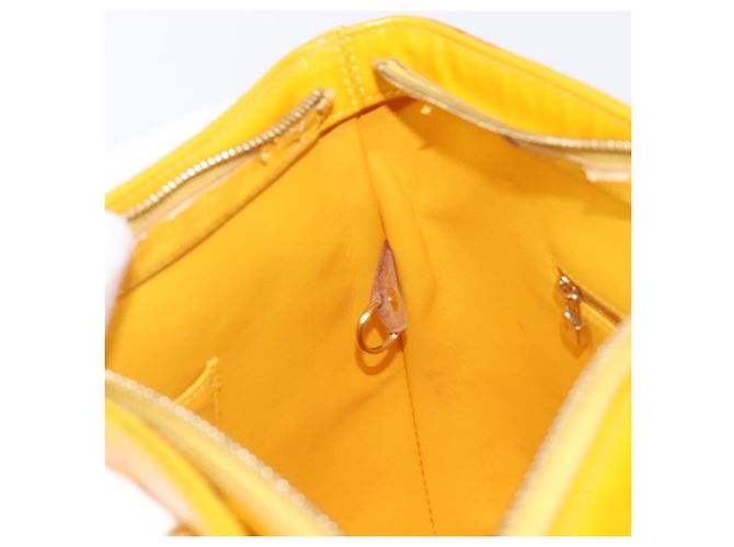 LOUIS VUITTON Monogram Vernis Houston Handtasche Jaune M91121 LV Auth gh2355 Gelb - Ansicht 24