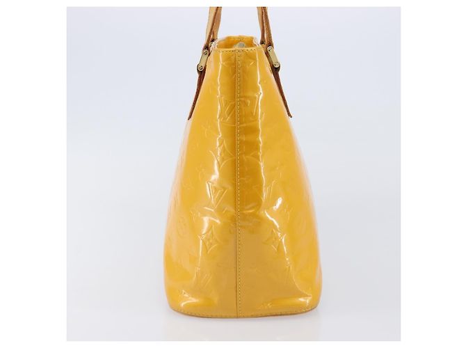LOUIS VUITTON Monogram Vernis Houston Handtasche Jaune M91121 LV Auth gh2355 Gelb - Ansicht 3