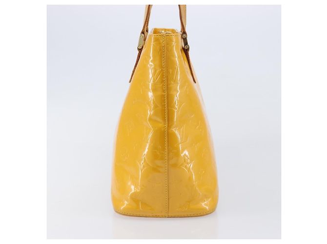 LOUIS VUITTON Monogram Vernis Houston Handtasche Jaune M91121 LV Auth gh2355 Gelb - Ansicht 4