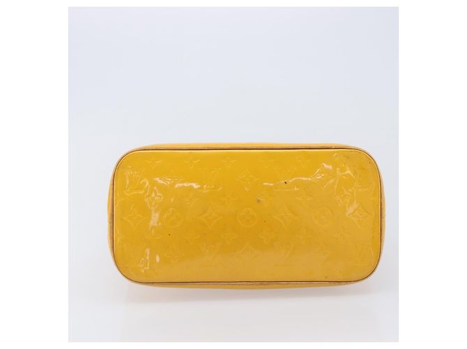 LOUIS VUITTON Monogram Vernis Houston Handtasche Jaune M91121 LV Auth gh2355 Gelb - Ansicht 5