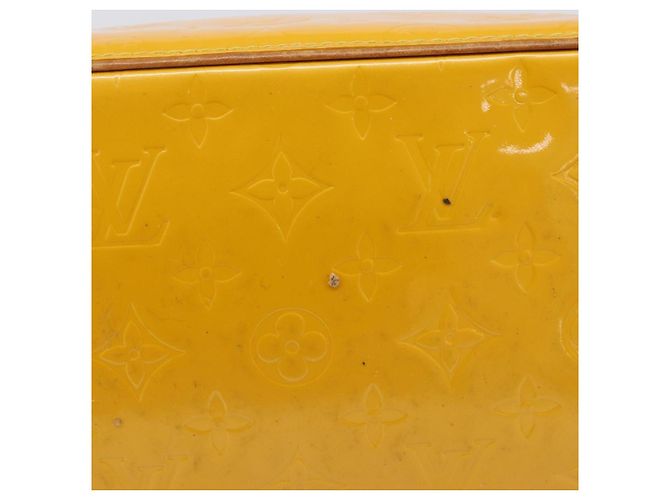 LOUIS VUITTON Monogram Vernis Houston Handtasche Jaune M91121 LV Auth gh2355 Gelb - Ansicht 6