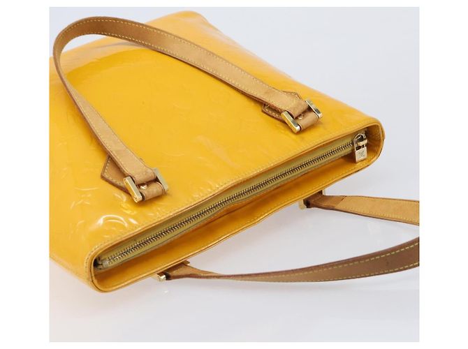 LOUIS VUITTON Monogram Vernis Houston Handtasche Jaune M91121 LV Auth gh2355 Gelb - Ansicht 7