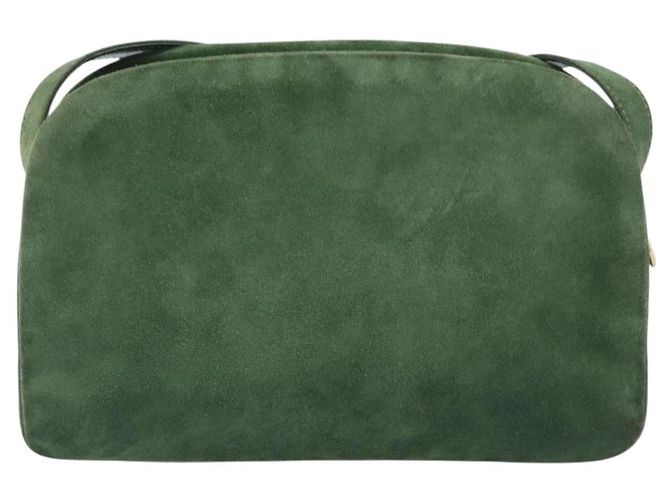 Céline CELINE Schultertasche Suede Green Gold Tone Auth gh2386 Grün - Ansicht 2