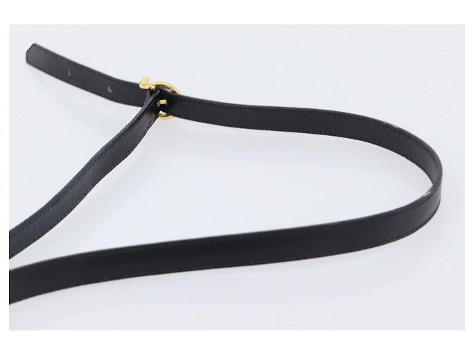 Borsa a tracolla Salvatore Ferragamo Vala in pelle nera e oro Auth bs37160 Nero - vista 15