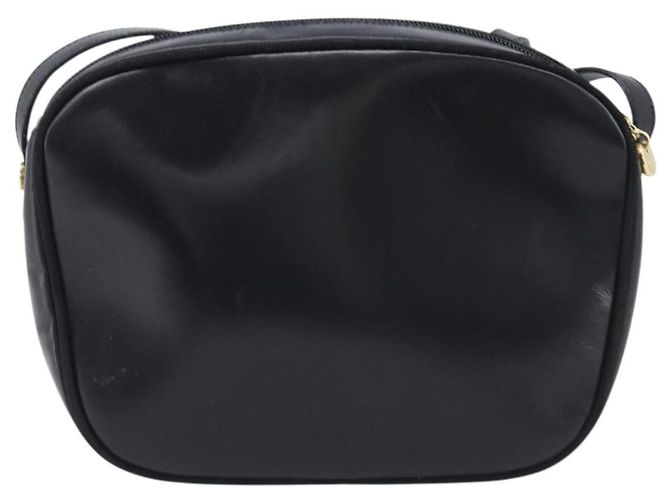 Borsa a tracolla Salvatore Ferragamo Vala in pelle nera e oro Auth bs37160 Nero - vista 2