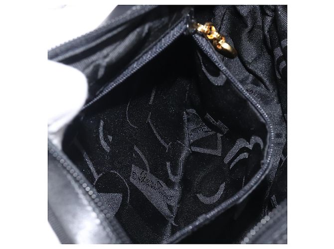Borsa a tracolla Salvatore Ferragamo Vala in pelle nera e oro Auth bs37160 Nero - vista 25
