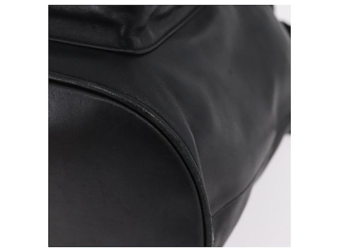 Zaino Christian Dior in pelle nera e oro Auth 204161A Nero D'oro - vista 16
