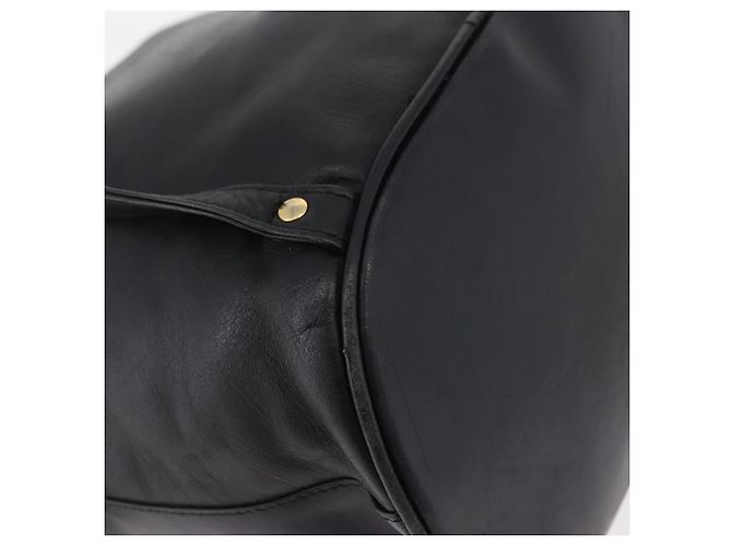 Zaino Christian Dior in pelle nera e oro Auth 204161A Nero D'oro - vista 17