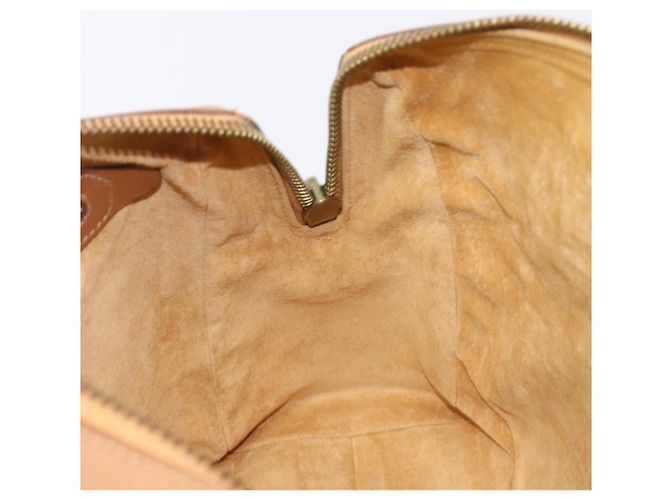 Sac à main PRADA en cuir marron ton or Auth bs37098 - vue 20