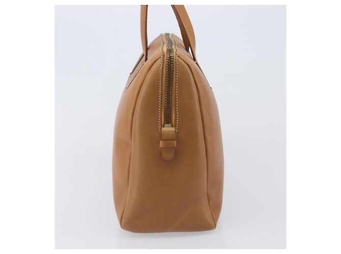 Sac à main PRADA en cuir marron ton or Auth bs37098 - vue 3