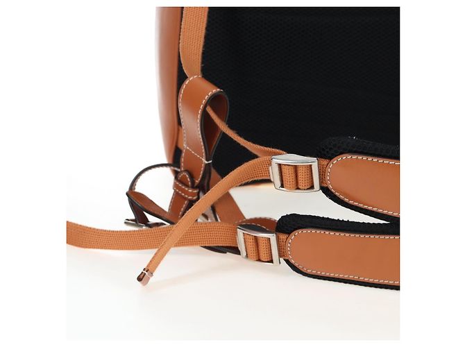 GUCCI Interlocking G Medium Rucksack Nylon Brown Silver 696013 Auth 205808A Braun Silber - Ansicht 14