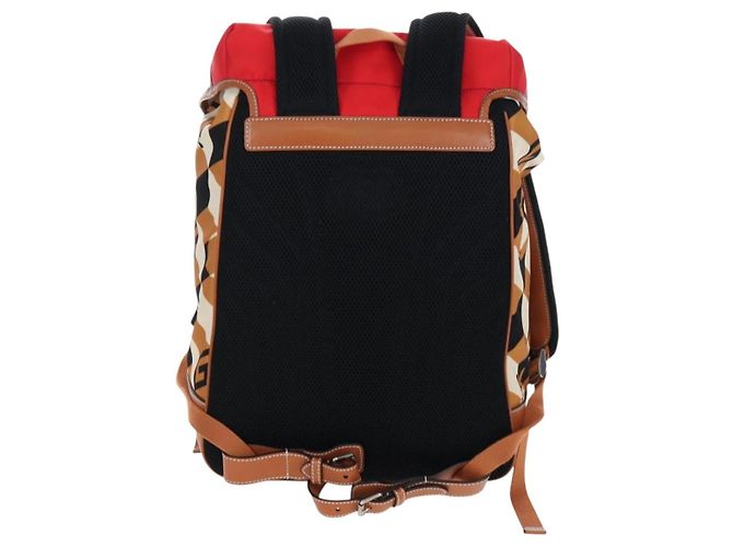 GUCCI Interlocking G Medium Rucksack Nylon Brown Silver 696013 Auth 205808A Braun Silber - Ansicht 2