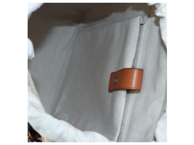 GUCCI Interlocking G Medium Rucksack Nylon Brown Silver 696013 Auth 205808A Braun Silber - Ansicht 34