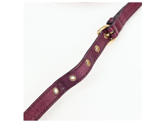 Bolsa de Mão Miu Miu em Couro 2way Rosa Ouro Auth bs37189 Dourado - vista 10