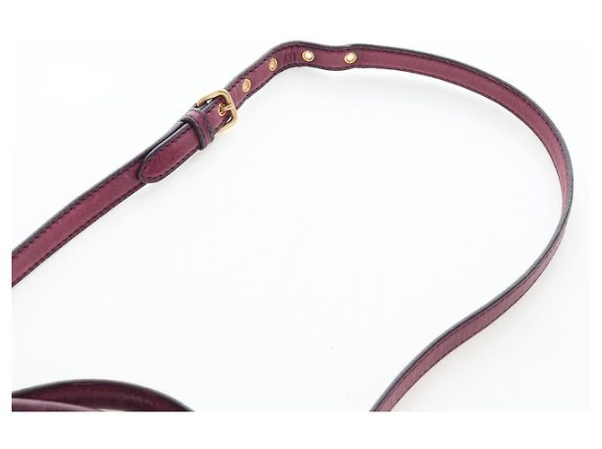 Bolsa de Mão Miu Miu em Couro 2way Rosa Ouro Auth bs37189 Dourado - vista 17