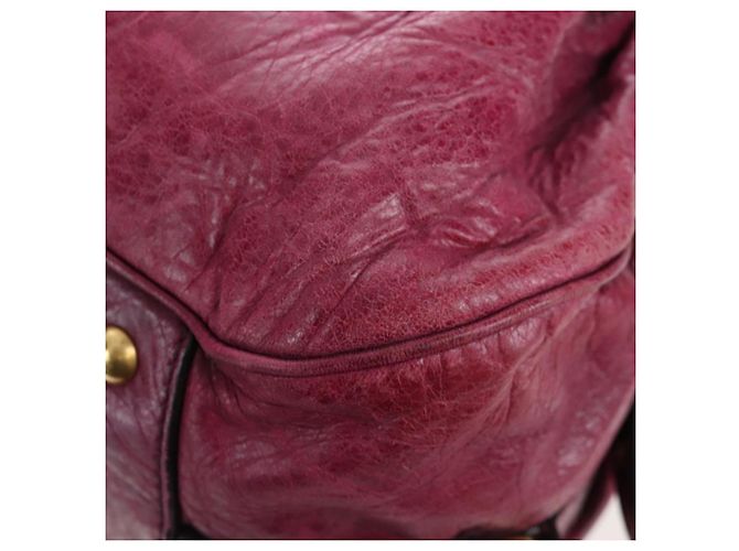 Bolsa de Mão Miu Miu em Couro 2way Rosa Ouro Auth bs37189 Dourado - vista 20