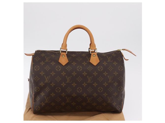 LOUIS VUITTON Monogram Speedy 35 Hand Bag M41524 LV Auth 204115V Monogramma - vista 12