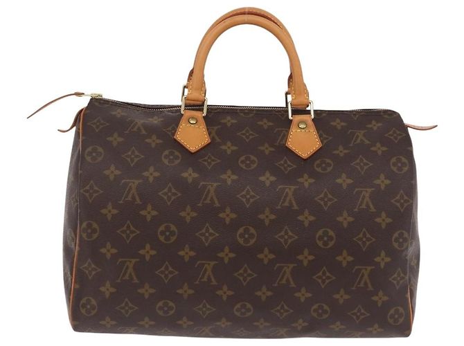 LOUIS VUITTON Monogram Speedy 35 Hand Bag M41524 LV Auth 204115V Monogramma - vista 2