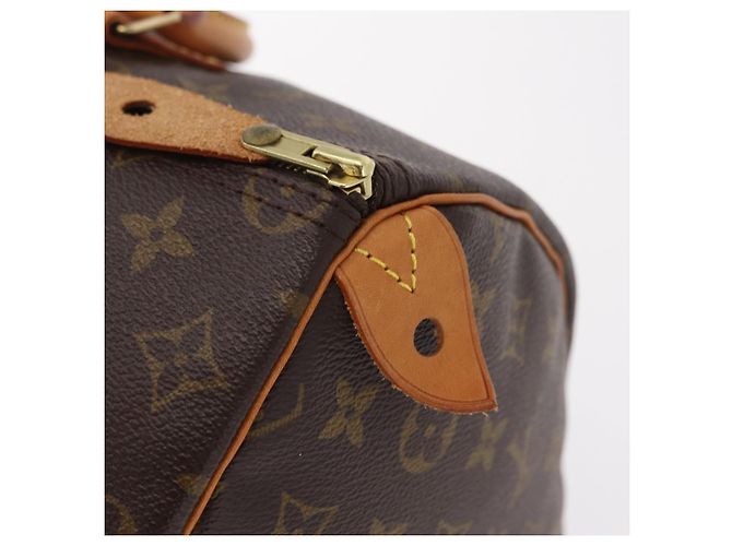 LOUIS VUITTON Monogram Speedy 35 Hand Bag M41524 LV Auth 204115V Monogramma - vista 21