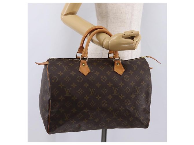 LOUIS VUITTON Monogram Speedy 35 Hand Bag M41524 LV Auth 204115V Monogramma - vista 25