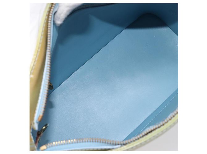 Borsa a mano LOUIS VUITTON Monogram Vernis Houston Baby Blue M91005 LV Auth ep15974 Blu chiaro - vista 11