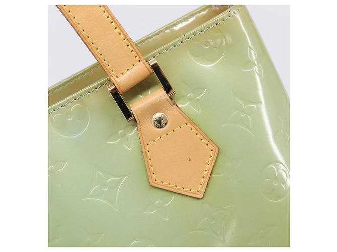 Borsa a mano LOUIS VUITTON Monogram Vernis Houston Baby Blue M91005 LV Auth ep15974 Blu chiaro - vista 18