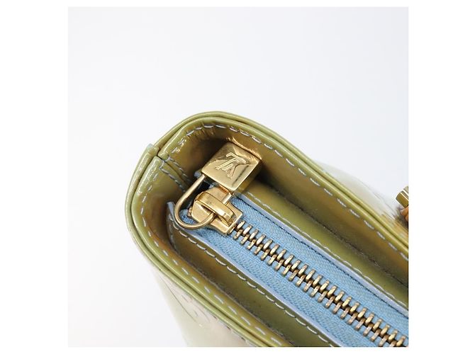 Borsa a mano LOUIS VUITTON Monogram Vernis Houston Baby Blue M91005 LV Auth ep15974 Blu chiaro - vista 19