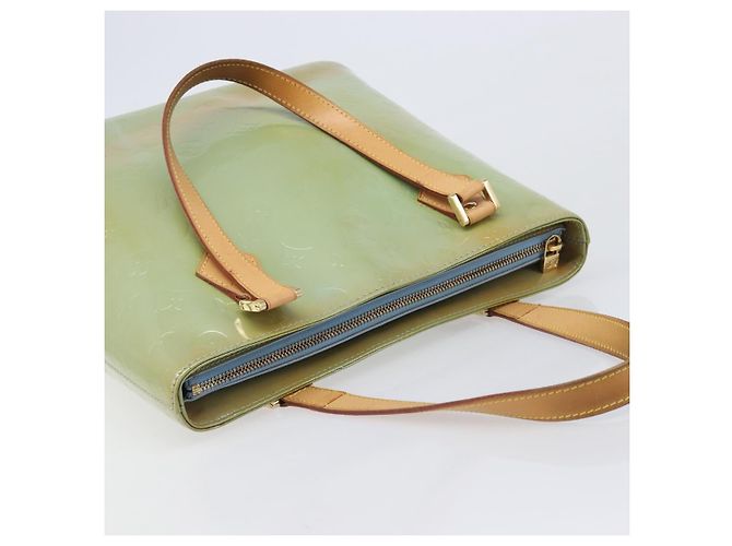 Borsa a mano LOUIS VUITTON Monogram Vernis Houston Baby Blue M91005 LV Auth ep15974 Blu chiaro - vista 6