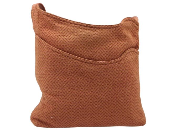 Hermès HERMES Sac Depansage Shoulder Bag Jacquard Orange Auth 203706A Naranja - vista 13