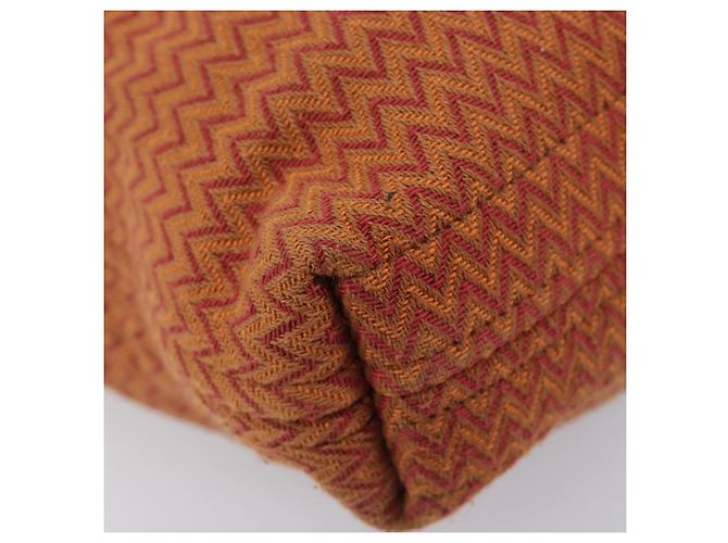 Hermès HERMES Sac Depansage Shoulder Bag Jacquard Orange Auth 203706A Naranja - vista 14