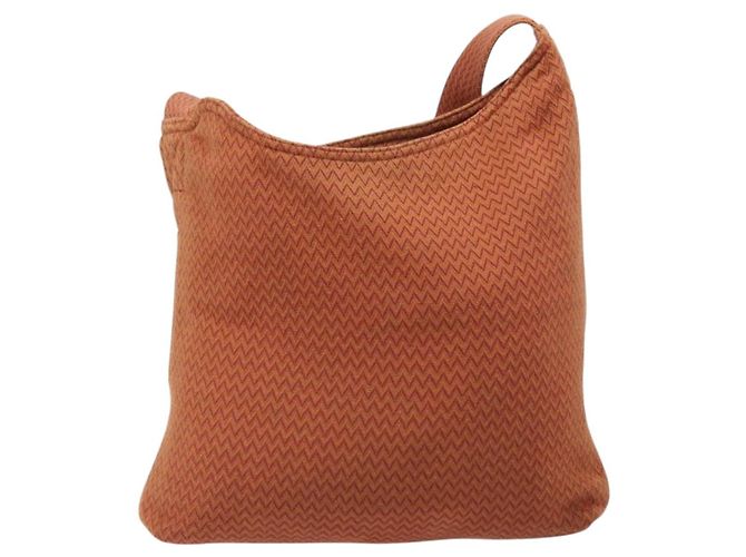 Hermès HERMES Sac Depansage Shoulder Bag Jacquard Orange Auth 203706A Naranja - vista 2