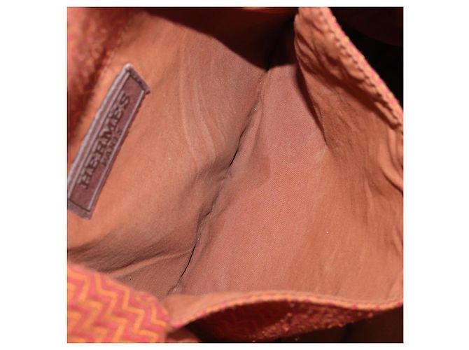 Hermès HERMES Sac Depansage Shoulder Bag Jacquard Orange Auth 203706A Naranja - vista 20