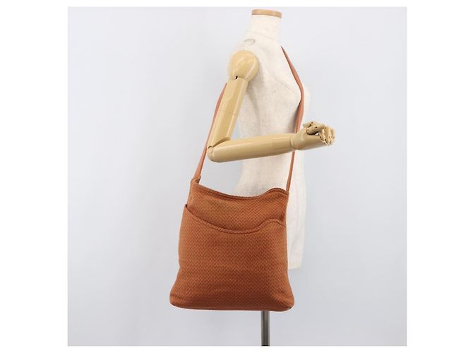 Hermès HERMES Sac Depansage Shoulder Bag Jacquard Orange Auth 203706A Naranja - vista 21