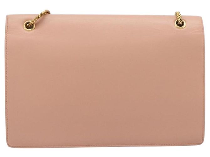 Autre Marque Bolso de hombro con cadena SAINT LAURENT de piel Pink Gold 314515 Auth bs37326A Rosa Dorado - vista 2