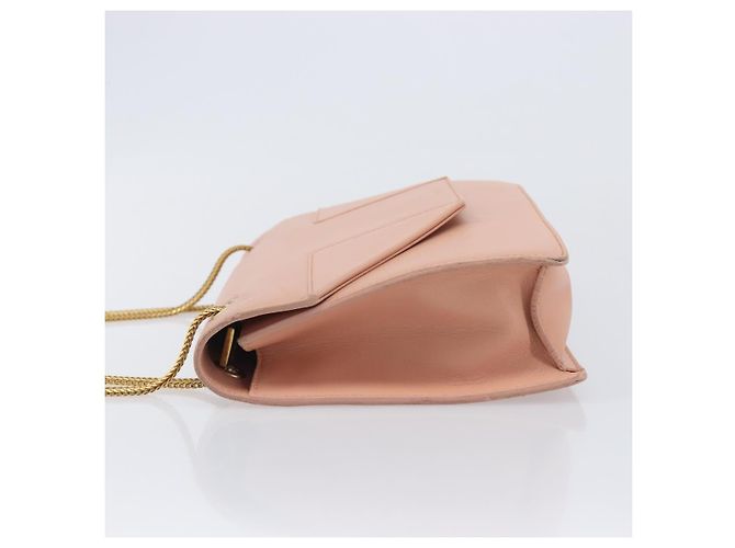 Autre Marque Bolso de hombro con cadena SAINT LAURENT de piel Pink Gold 314515 Auth bs37326A Rosa Dorado - vista 4
