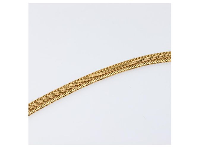 Autre Marque Bolso de hombro con cadena SAINT LAURENT de piel Pink Gold 314515 Auth bs37326A Rosa Dorado - vista 8