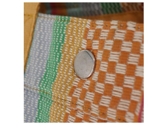 Hermès Borsa HERMES Fourre Tout MM New York Madison Store Exclusive Auth 205957V Argento Multicolore - vista 17