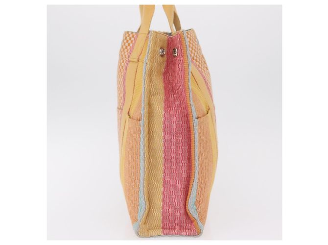 Hermès Borsa HERMES Fourre Tout MM New York Madison Store Exclusive Auth 205957V Argento Multicolore - vista 3