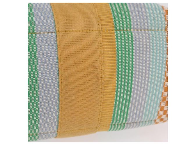 Hermès Borsa HERMES Fourre Tout MM New York Madison Store Exclusive Auth 205957V Argento Multicolore - vista 6