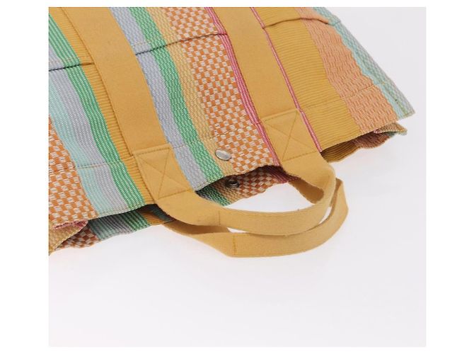 Hermès Borsa HERMES Fourre Tout MM New York Madison Store Exclusive Auth 205957V Argento Multicolore - vista 7