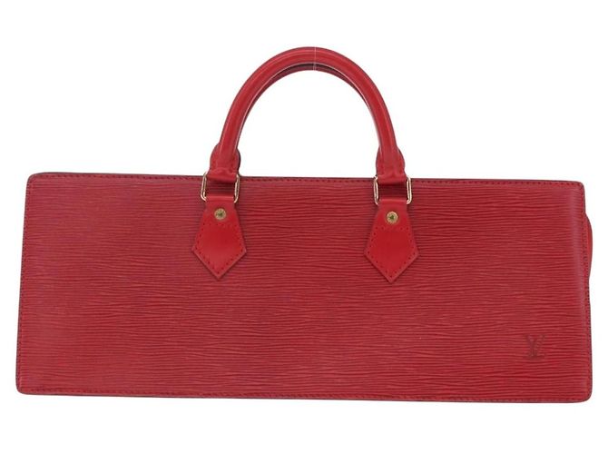LOUIS VUITTON Epi Sac Triangle Hand Bag Red M52097 LV Auth 206342 Rot - Ansicht 13